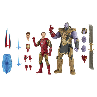 Hasbro - Marvel Legends - Avengers: Endgame The Infinity Saga Iron Man Mark 85 & Thanos (2-Pack) - EmporiumWDDCT