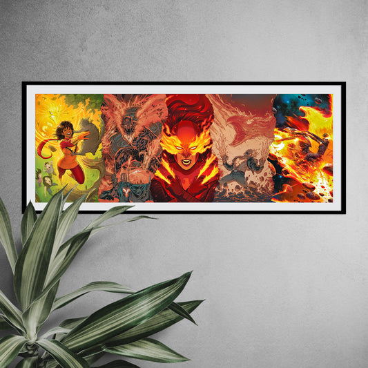 The Phoenix Force Digital Poster by EWDDCT