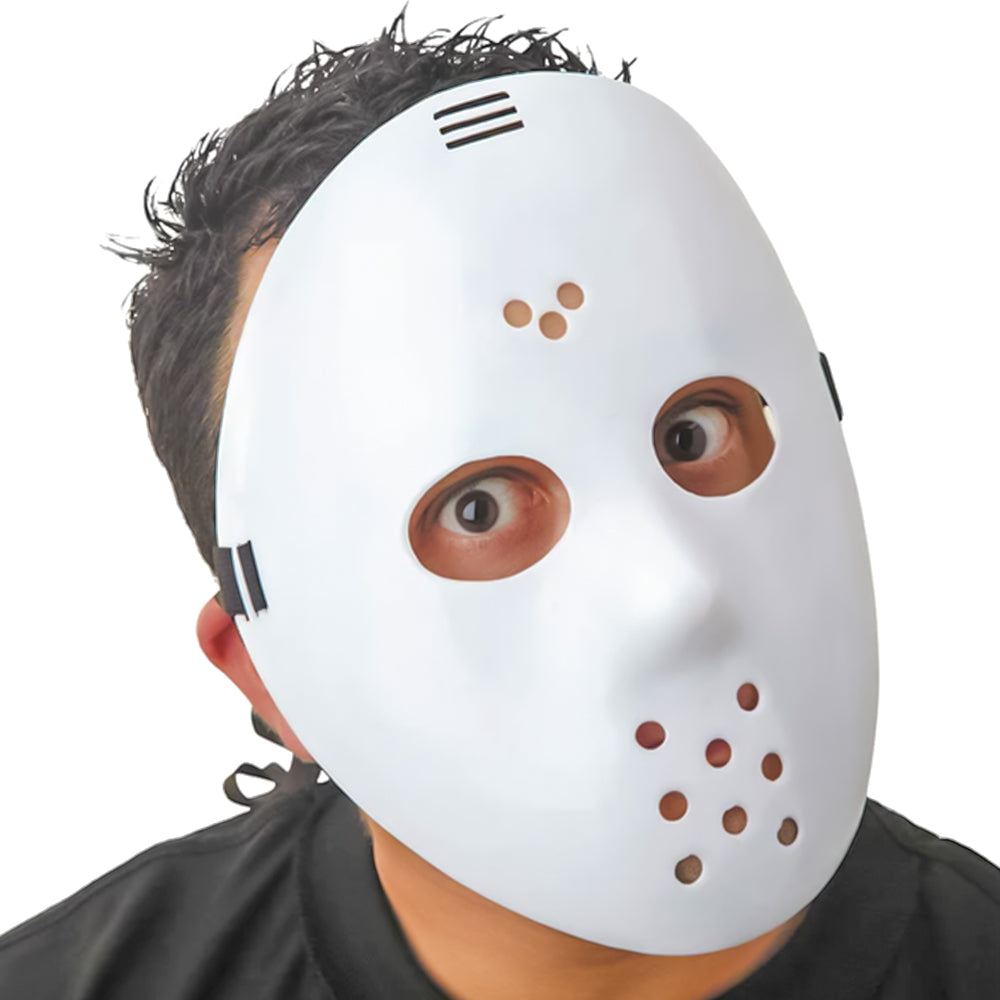 Horror Masks by EWDDCT - Friday The 13th Inspired White Hocky Large Mask (Cosplay) - EmporiumWDDCT