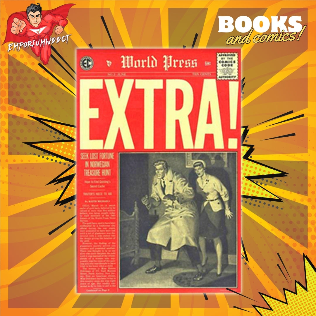 EC: World Press EXTRA! #2: Casualties of a Bygone Golden Age Drama (1955) - EmporiumWDDCT